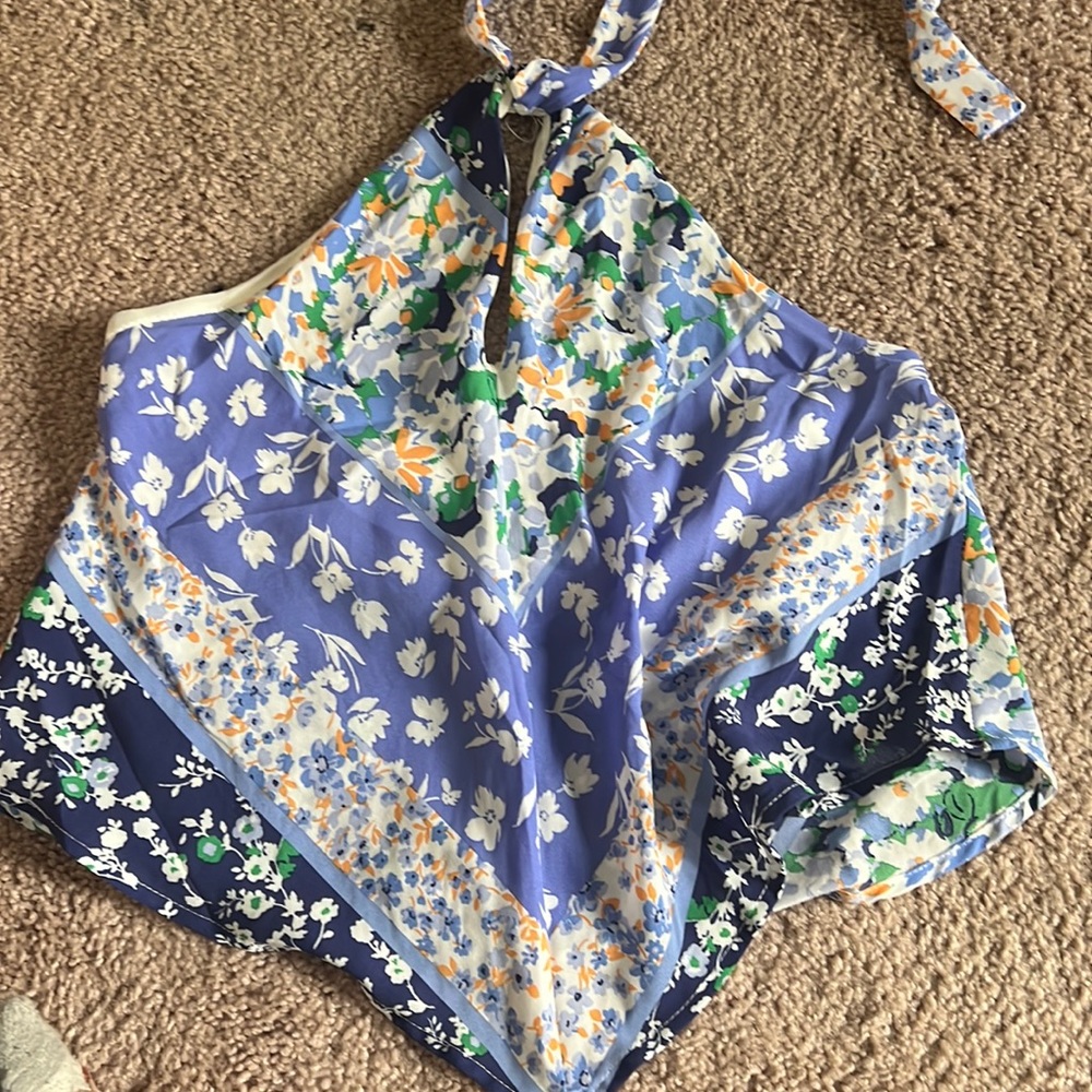 Silk bandana top